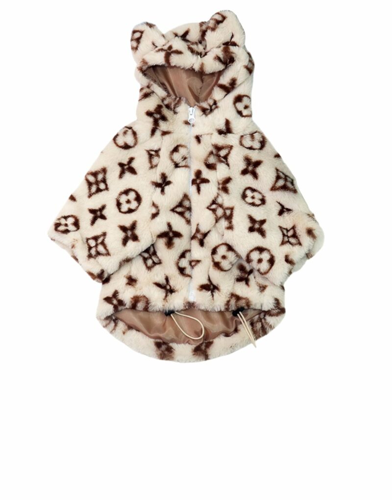 Louis Vuitton Hoodies With Ears Beige For Pet