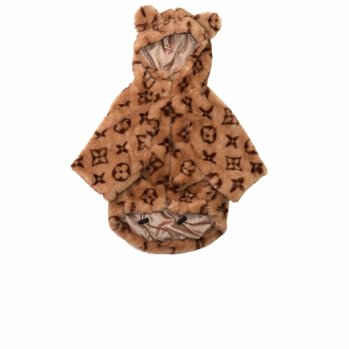 Louis Vuitton Hoodies With Ears Brown For Pet
