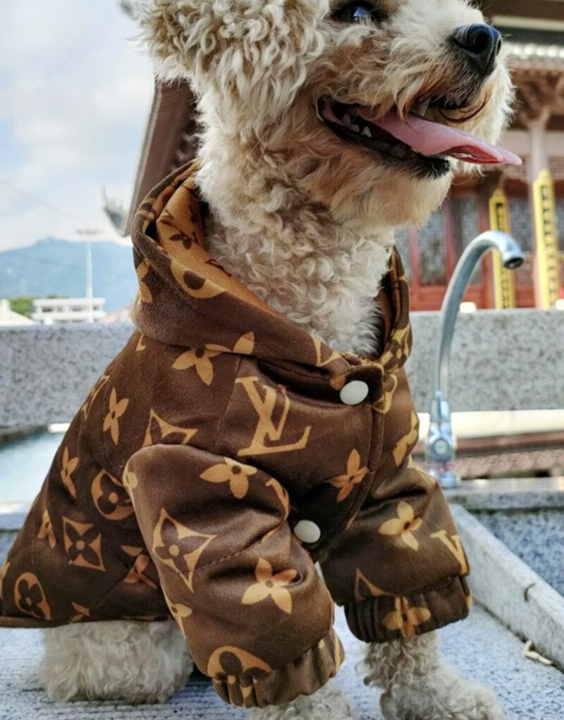 Louis Vuitton Jacket Monogram Brown For Pet