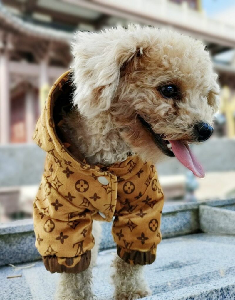 Louis Vuitton Jacket Monogram Brown For Pet