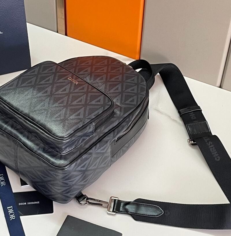 Dior Mini Rider Sling Bag Black For Men 12.5 in/32 cm 1ESBO038CDP_H42E