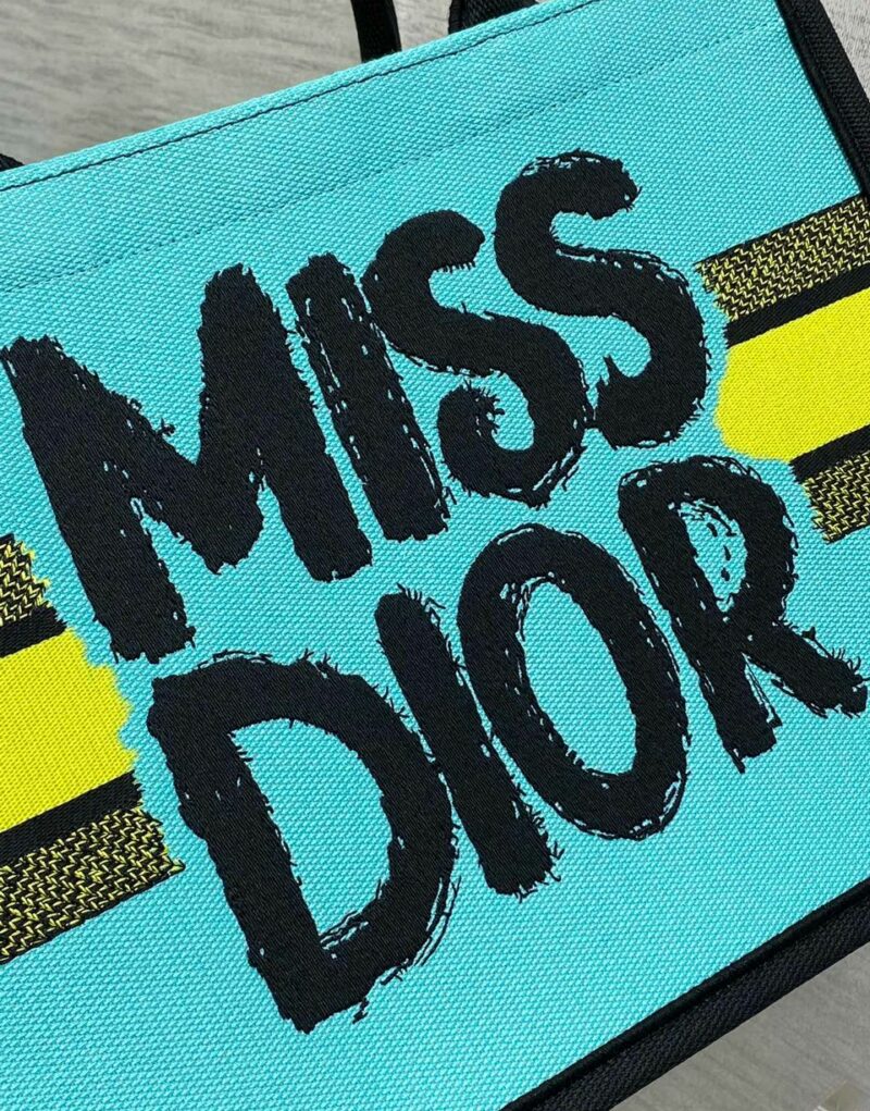 Dior Medium Book Tote Bag Two-Tone Green And Blue For Women 36cm/14in - M1296ZEZY_M07I
