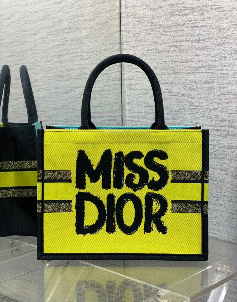 Dior Medium Book Tote Bag Two-Tone Green And Blue For Women 36cm/14in - M1296ZEZY_M07I