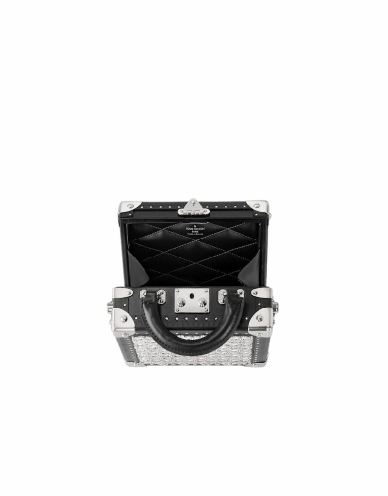 Louis Vuitton Mini Square Trunk LV Flower Silver For Women 17cm/6.7in - M12253