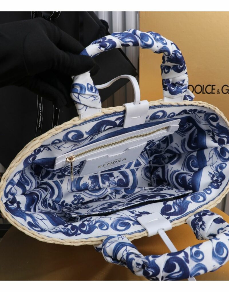 Dolce & Gabbana Small Kendra Shopper Multi-colored Blue 35cm/14in For Women