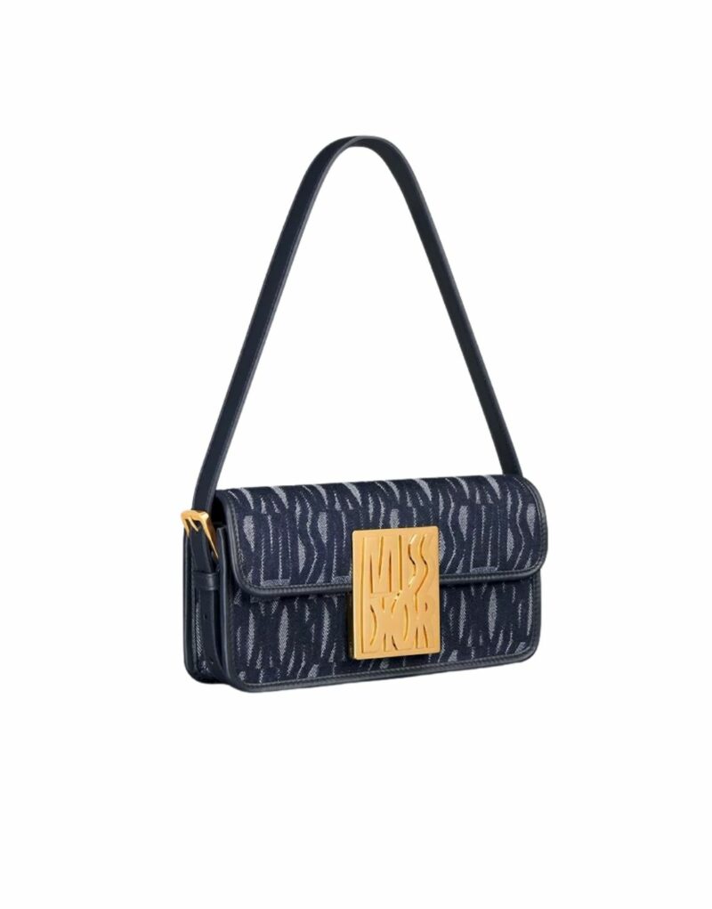 Miss Dior Flap Bag Blue Denim For Women 22cm/8.5in - M2610UDXR_M49E