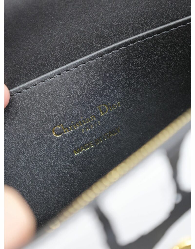 Miss Dior Flap Bag Black & White For Women 22cm/8.5in  - M2610UZCJ_M911