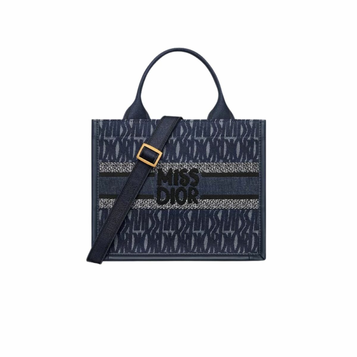 Dior Small Book Tote Bag Blue Denim For Women 36.5cm/14.5in - M1325CZCH_M49E