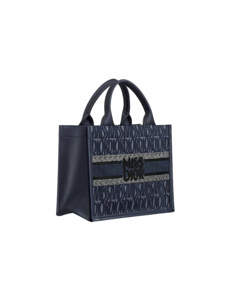 Dior Small Book Tote Bag Blue Denim For Women 36.5cm/14.5in - M1325CZCH_M49E