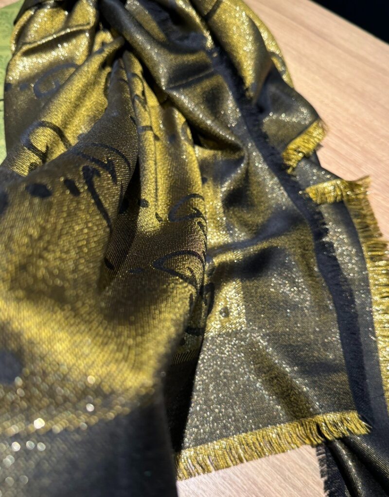 Gucci GG Jacquard Scarf Green 140cm/55in For Women