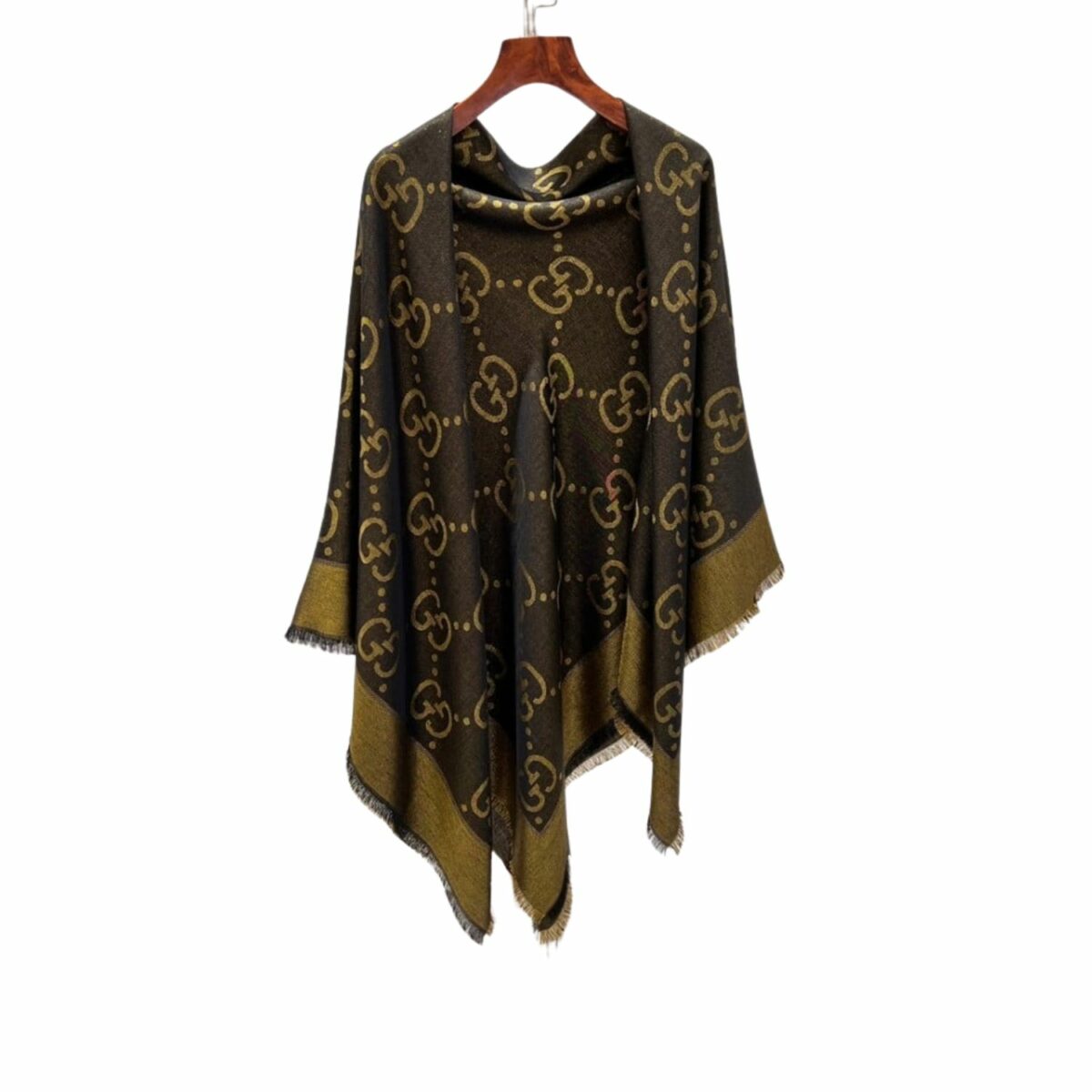 Gucci GG Jacquard Scarf Green 140cm/55in For Women