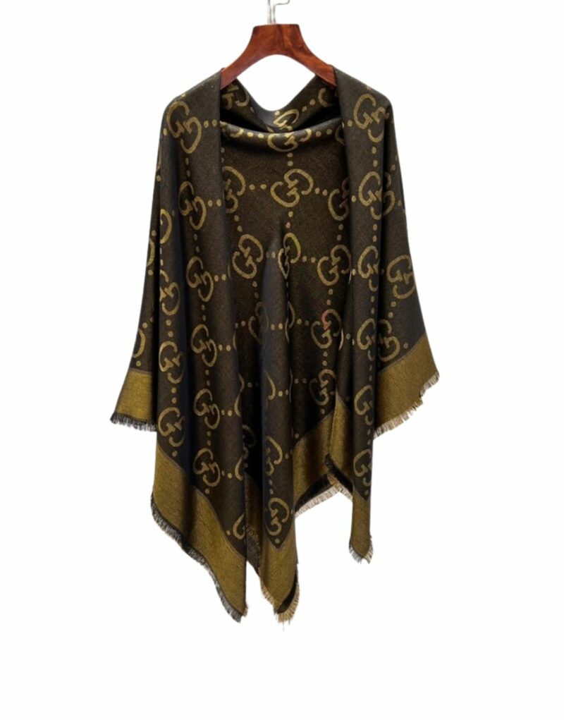 Gucci GG Jacquard Scarf Green 140cm/55in For Women