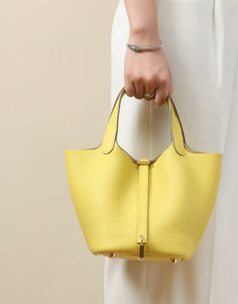 Hermes Picotin Lock 18 Bag Limoncello For Women 7.1in/18cm