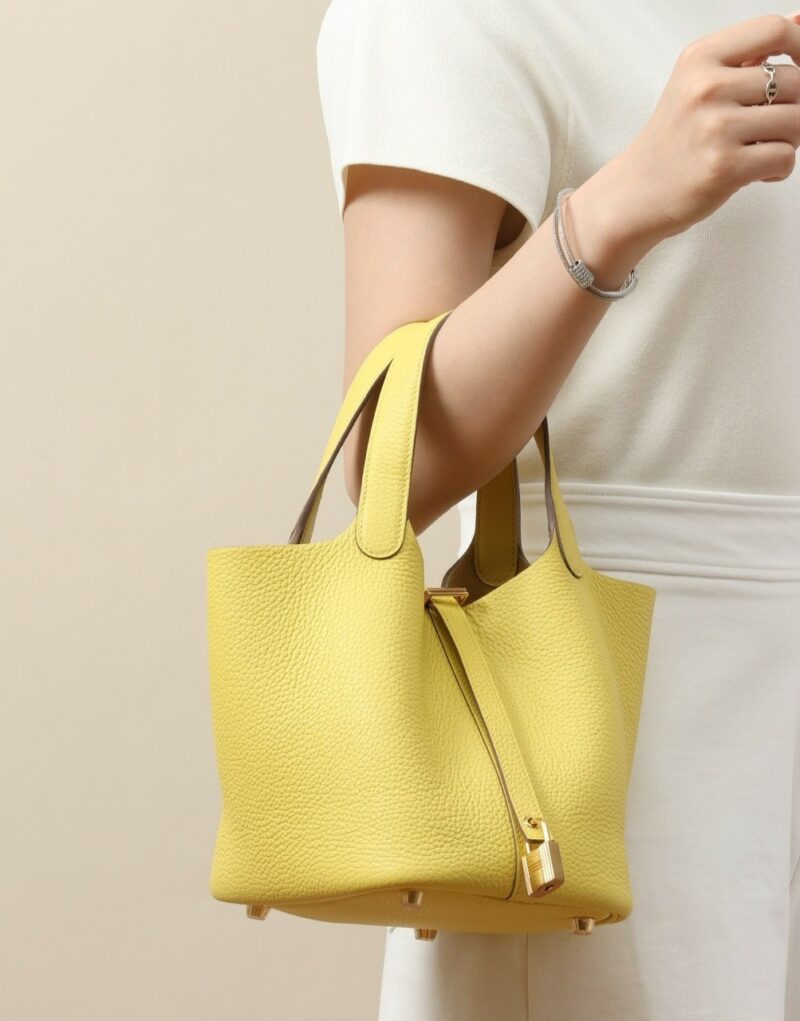 Hermes Picotin Lock 18 Bag Limoncello For Women 7.1in/18cm