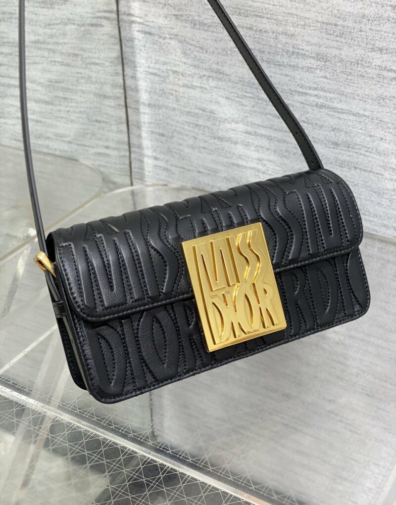 Miss Dior Flap Bag Black For Women 22cm/8.5in - M2610UBOS_M900