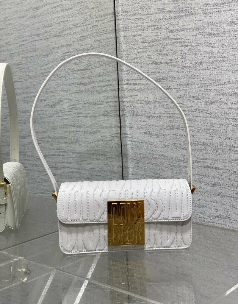 Miss Dior Flap Bag Latte For Women 22cm/8.5in - M2610UBOS_M030