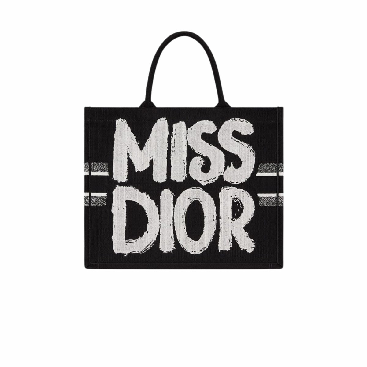 Dior Large Book Tote Bag Black And White For Women 42cm/16.5in - M1286ZEZD_M993