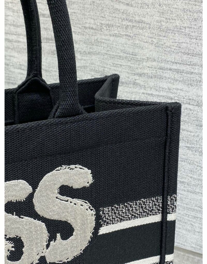 Dior Large Book Tote Bag Black And White For Women 42cm/16.5in - M1286ZEZD_M993