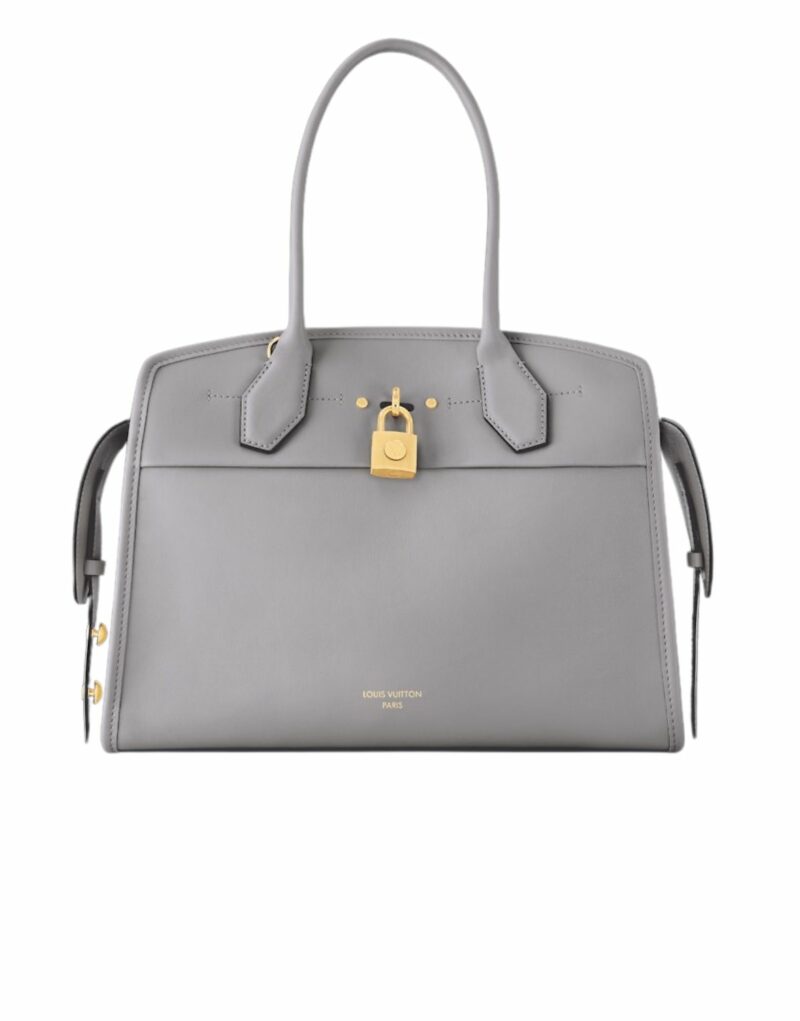 Louis Vuitton City Steamer Soft MM Gris Trianon For Women 36cm/11.8in - M12550