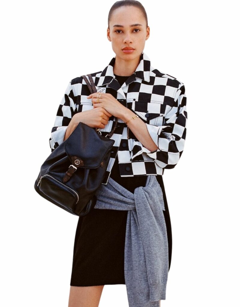 Louis Vuitton Montsouris PM Black For Women 28cm/11in - M12587