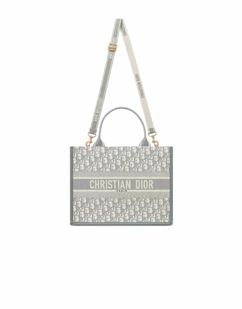 Dior Medium Book Tote Bag Grey For Women 36.5cm/14.5in - M1324CZBB_M20I