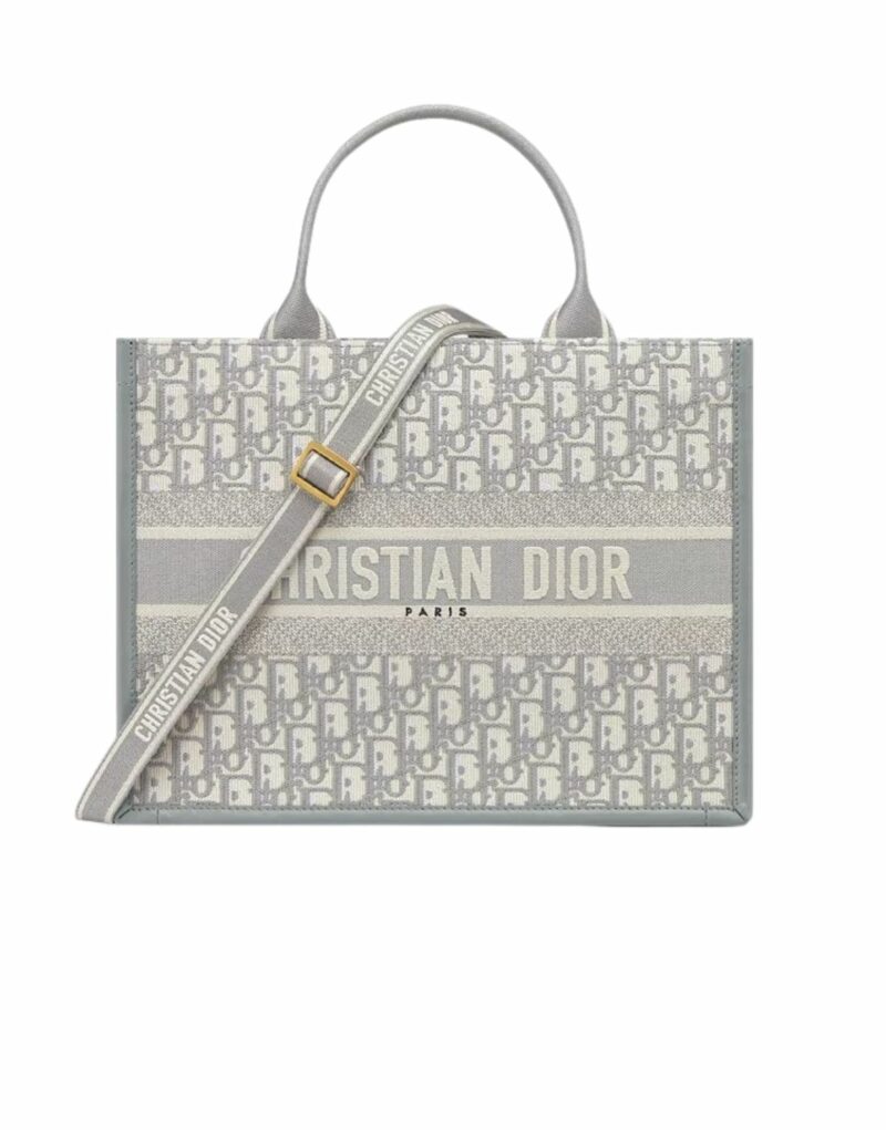 Dior Medium Book Tote Bag Grey For Women 36.5cm/14.5in - M1324CZBB_M20I