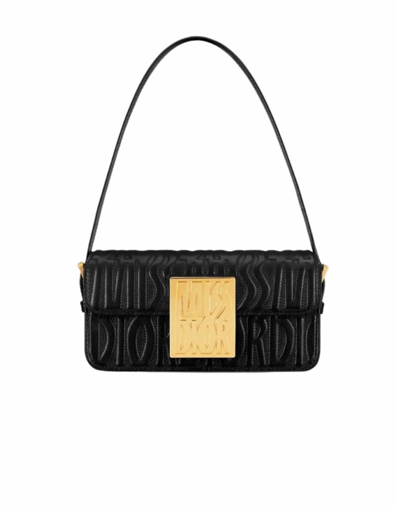 Miss Dior Flap Bag Black For Women 22cm/8.5in - M2610UBOS_M900