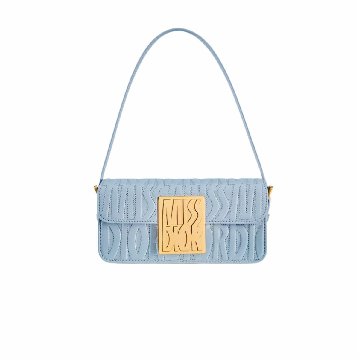 Miss Dior Flap Bag Pale Blue For Women 22cm/8.5in - M2610UBOS_M23B
