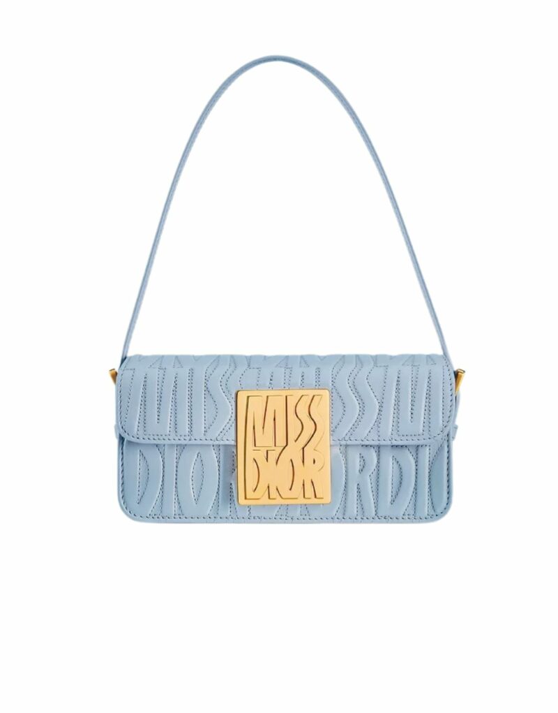 Miss Dior Flap Bag Pale Blue For Women 22cm/8.5in - M2610UBOS_M23B