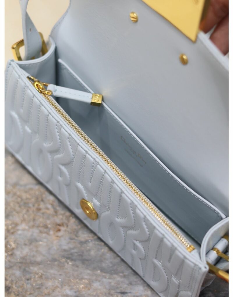 Miss Dior Flap Bag Pale Blue For Women 22cm/8.5in - M2610UBOS_M23B
