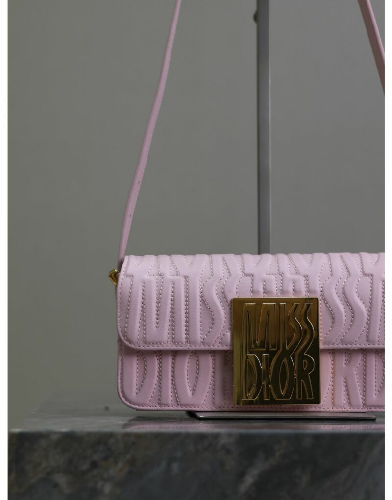 Miss Dior Flap Bag Pale Pink For Women 22cm/8.5in - M2610UBOS_M05N
