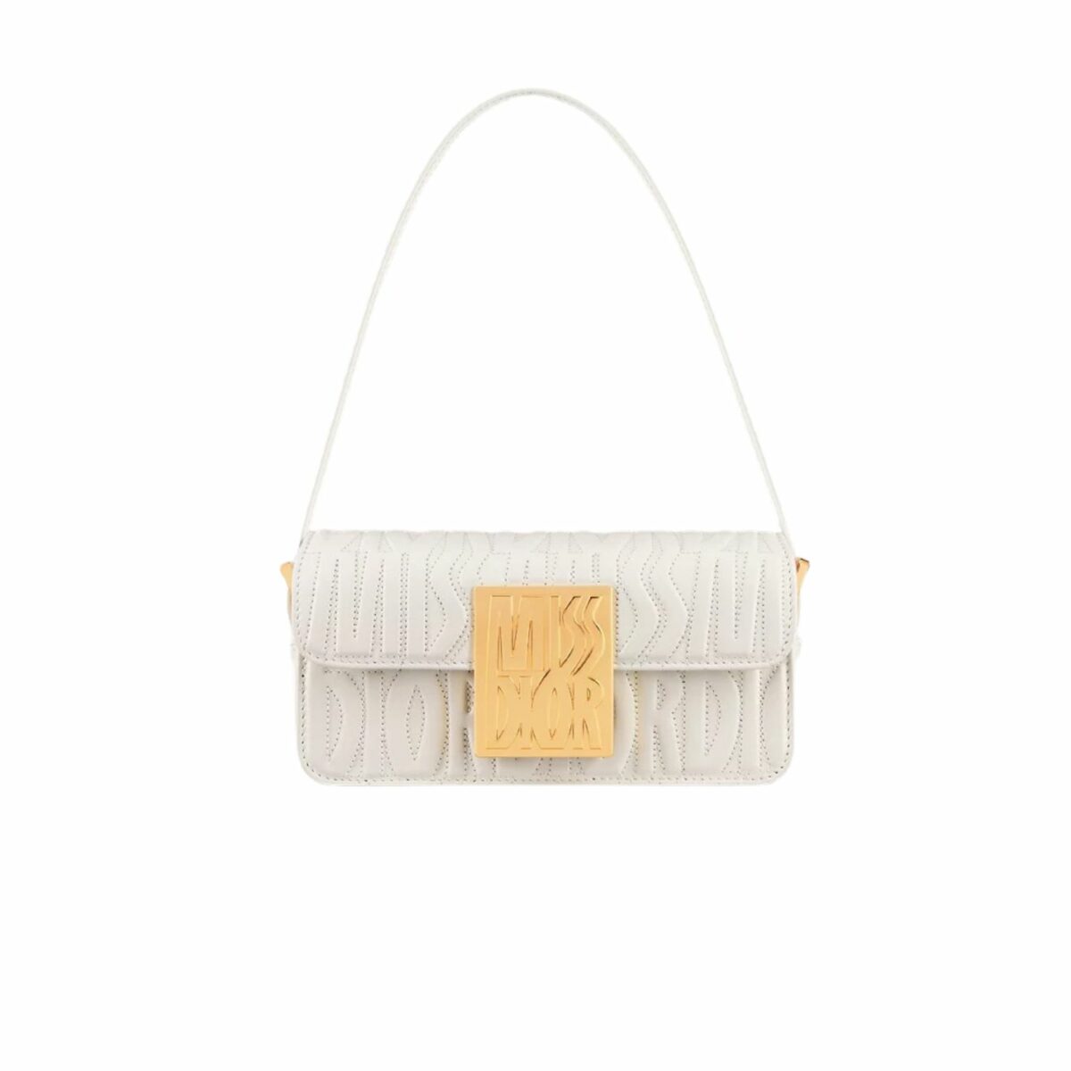 Miss Dior Flap Bag Latte For Women 22cm/8.5in - M2610UBOS_M030