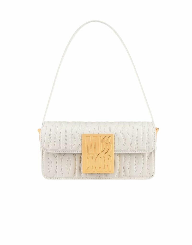 Miss Dior Flap Bag Latte For Women 22cm/8.5in - M2610UBOS_M030