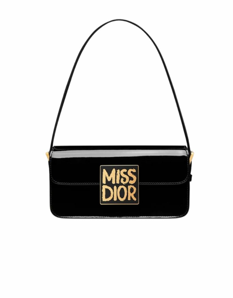 Miss Dior Flap Bag Black For Women 22cm/8.5in - M2610UWIS_M900