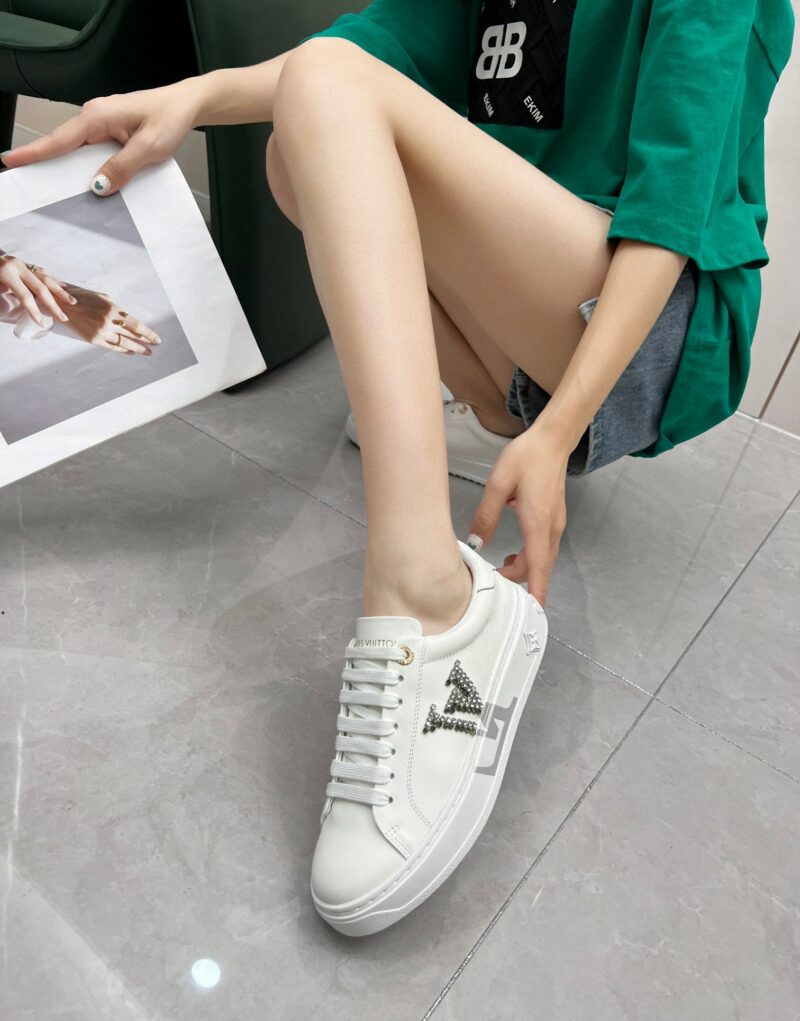 Louis Vuitton Women's Time Out Sneaker Sliver For Women LV 1A9Q2G
