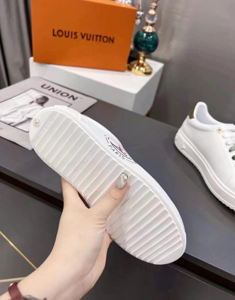 Louis Vuitton Women's Time Out Sneaker Khaki Green For Women LV 1AA1C3
