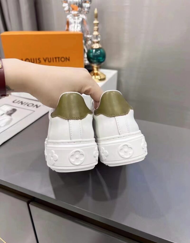 Louis Vuitton Women's Time Out Sneaker Khaki Green For Women LV 1AA1C3