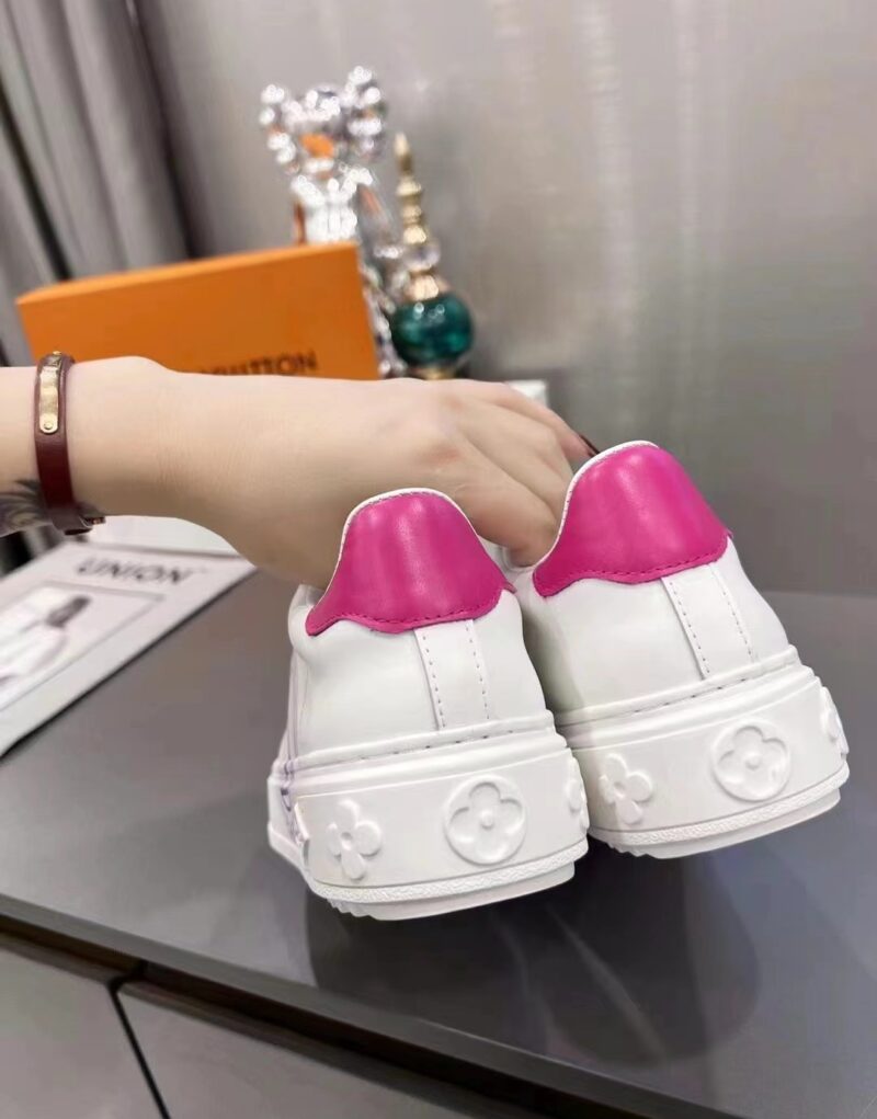 Louis Vuitton Women's Time Out Sneaker Fuchsia Pink For Women LV 1AA1BN