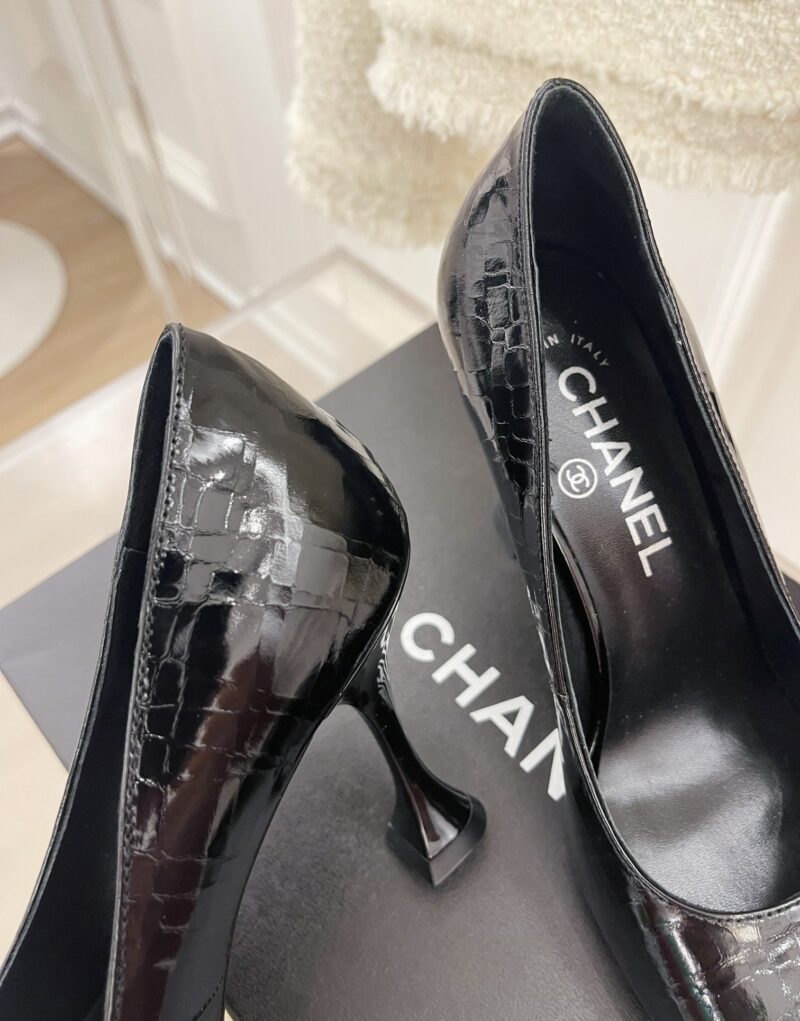 Chanel Pumps Black For Women 3.5in/9cm
