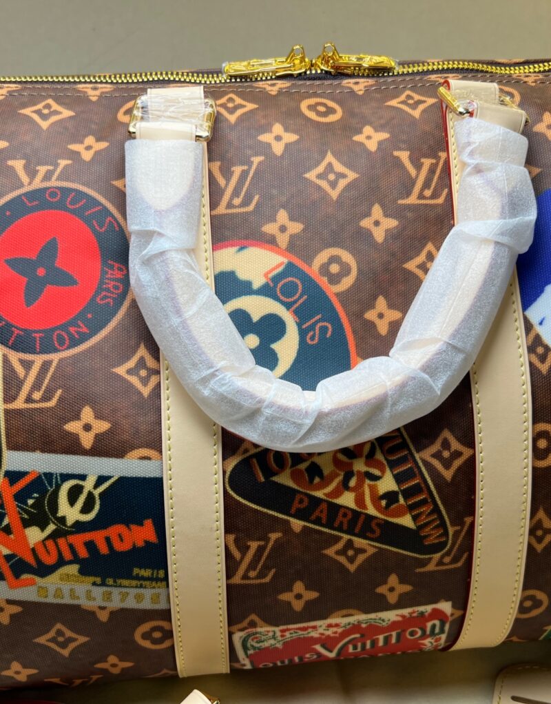 [True-to-ORIGINAL] Louis Vuitton Keepall Bandoulière 45 Bag Brown For Women 17,7in/45cm M24960