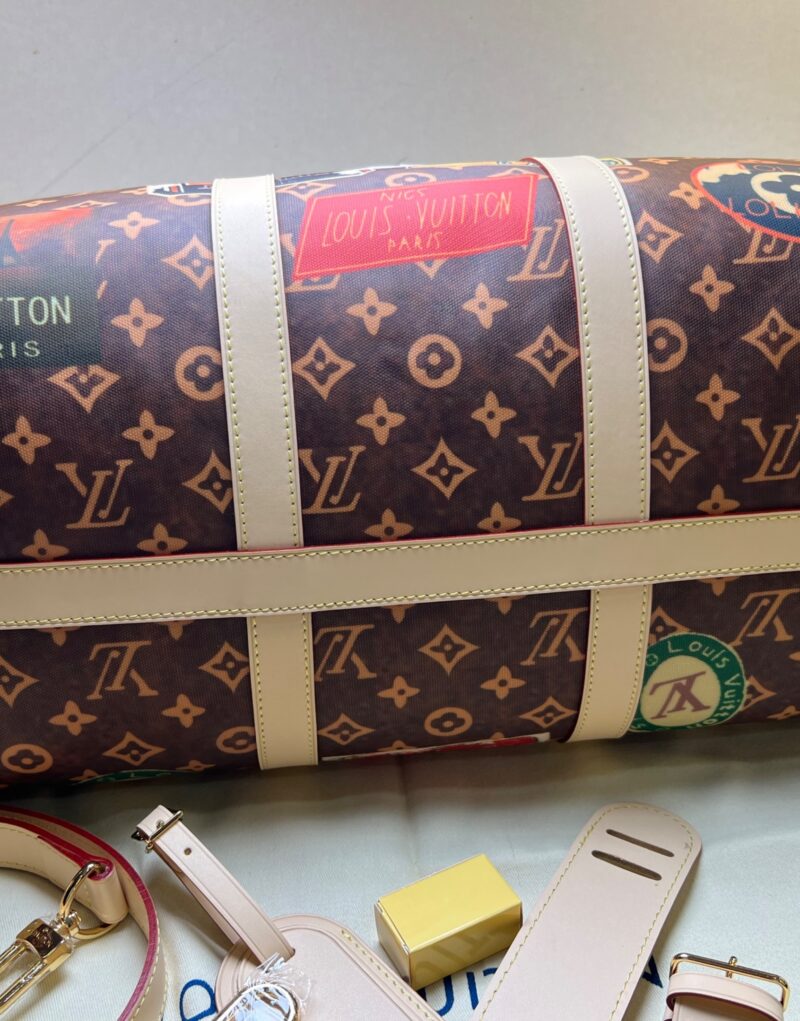 [True-to-ORIGINAL] Louis Vuitton Keepall Bandoulière 45 Bag Brown For Women 17,7in/45cm M24960