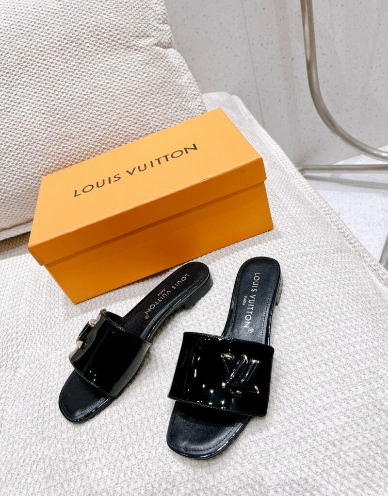 Louis Vuitton Shake Flat Mule Black For Women