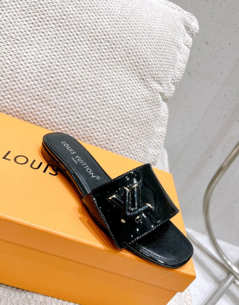 Louis Vuitton Shake Flat Mule Black For Women