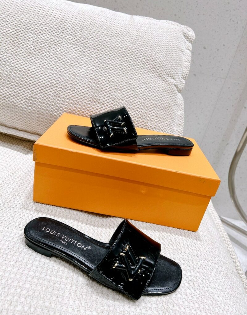 Louis Vuitton Shake Flat Mule Black For Women