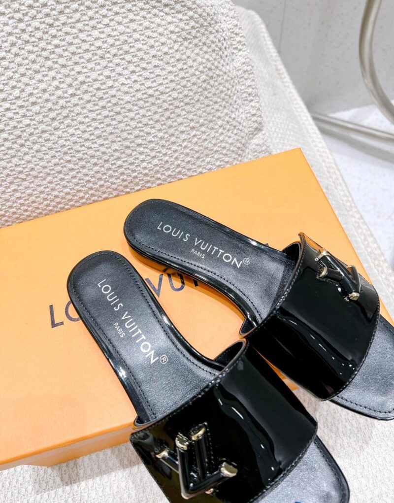 Louis Vuitton Shake Flat Mule Black For Women