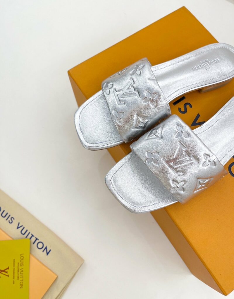 Louis Vuitton Women's Revival Flat Mule Sliver For Women LV 1A9QJG