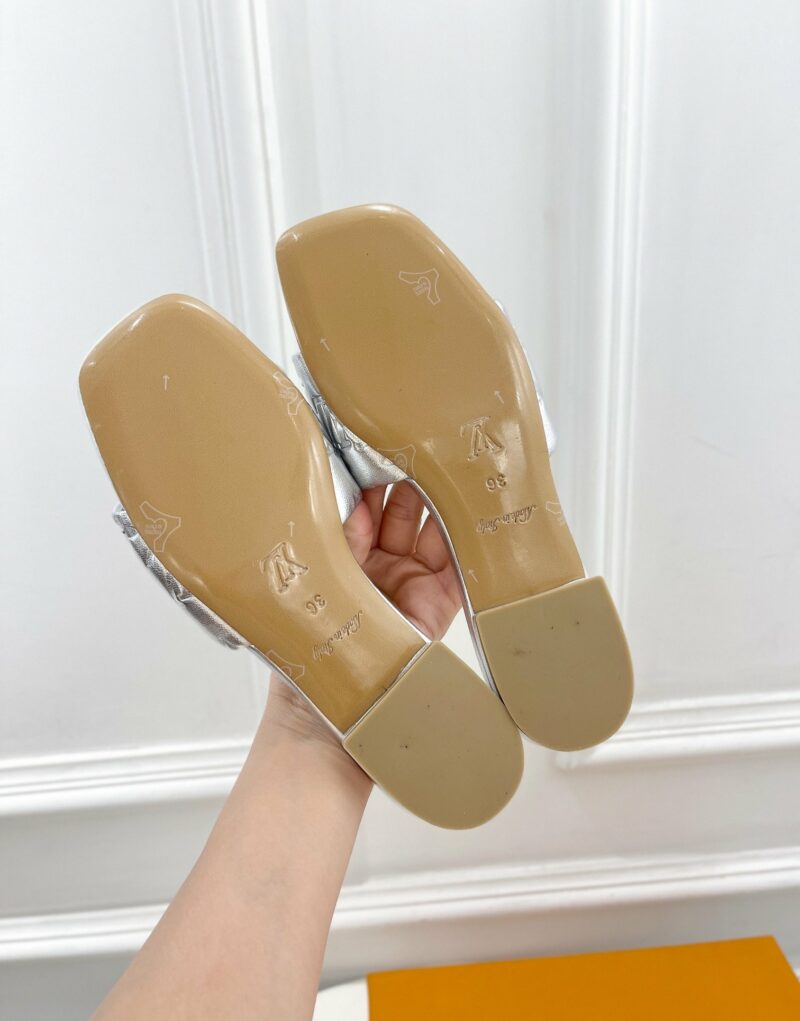 Louis Vuitton Women's Revival Flat Mule Sliver For Women LV 1A9QJG