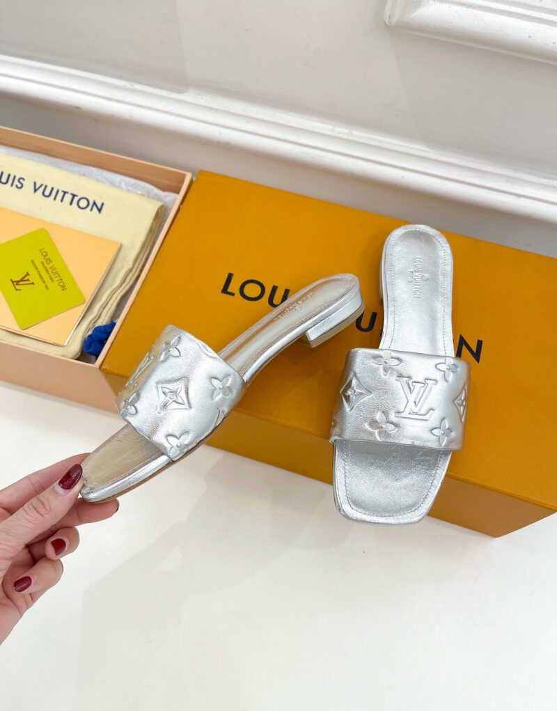 Louis Vuitton Women's Revival Flat Mule Sliver For Women LV 1A9QJG