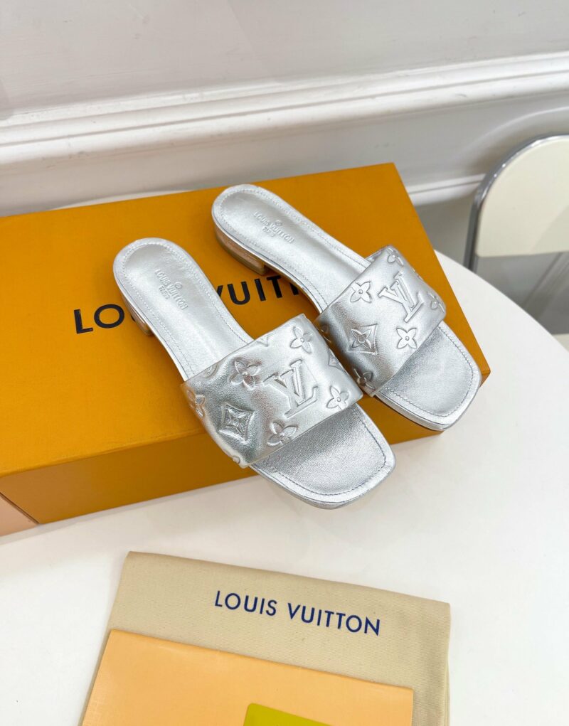 Louis Vuitton Women's Revival Flat Mule Sliver For Women LV 1A9QJG