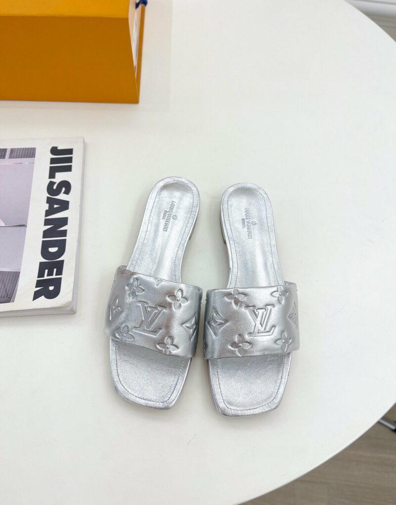 Louis Vuitton Women's Revival Flat Mule Sliver For Women LV 1A9QJG